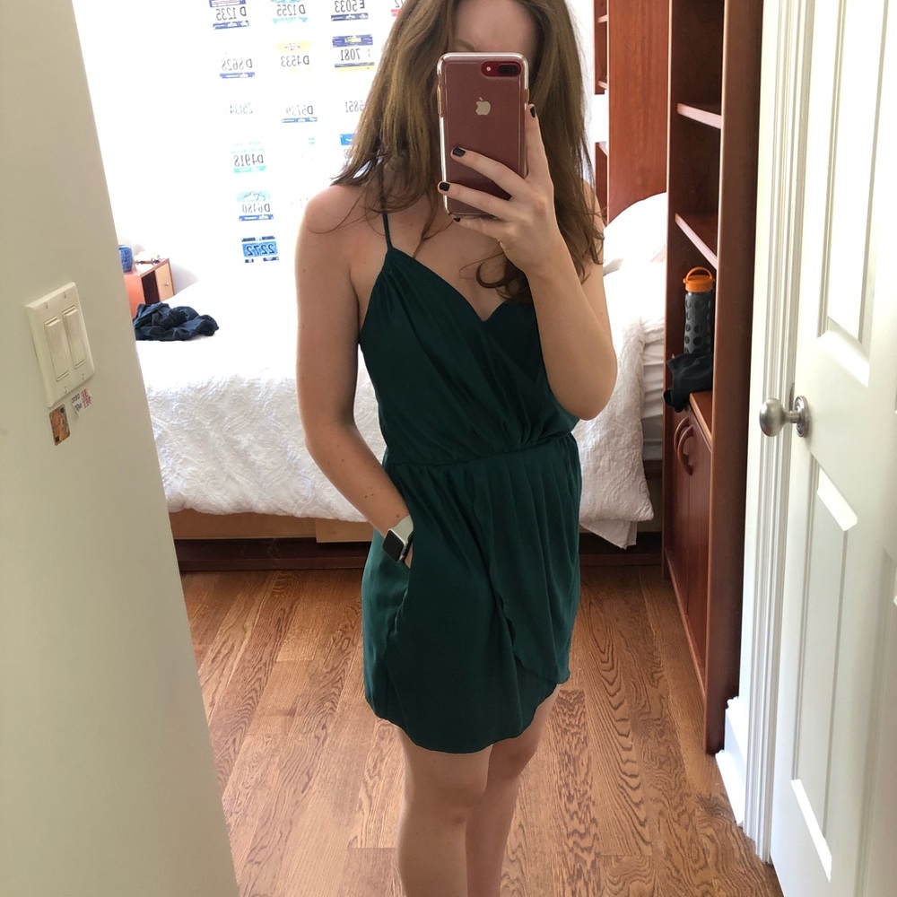 Dark green BCBG party dress